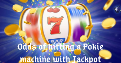 Odds of hitting a Pokie machine with jackpot