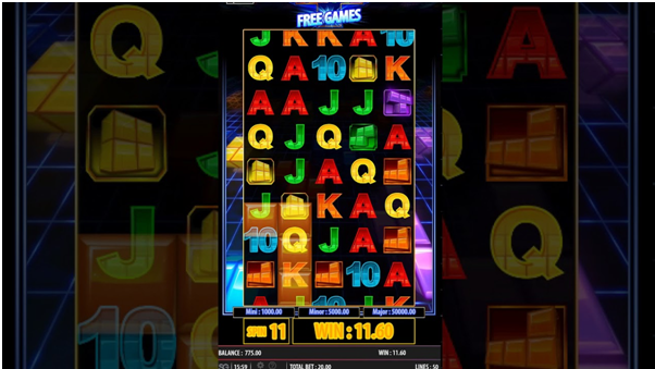 Tetris Super Jackpot slot game Features